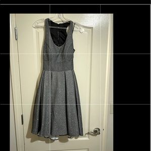 Gray sparkle short dress